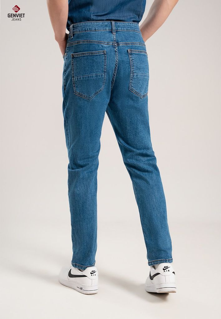 Quần Jeans Nam Ống Col Đứng