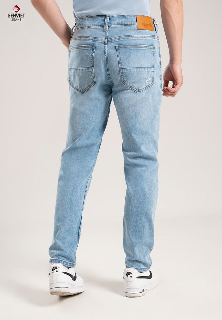 Quần Jeans Nam Ống Col Đứng