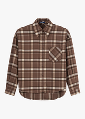 Áo Sơ Mi Nữ Kẻ Thô Dài Tay