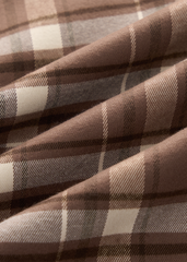 Áo Sơ Mi Nữ Kẻ Thô Dài Tay