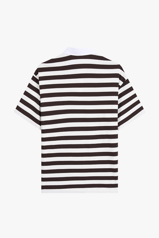 Áo Polo Croptop Kẻ Sọc Năng Động - Thiết Kế Cổ Phối Màu Thanh Lịch