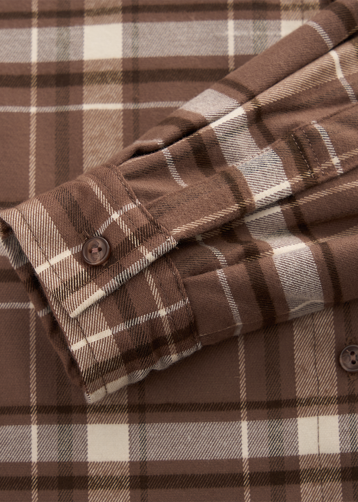 Áo Sơ Mi Nữ Kẻ Thô Dài Tay