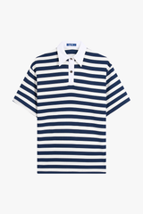 Áo Polo Croptop Kẻ Sọc Năng Động - Thiết Kế Cổ Phối Màu Thanh Lịch
