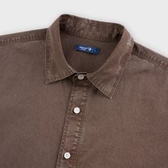 Áo Sơ Mi Nam Cộc Tay Phom Suông - Chất Liệu Thô Thoáng Mát, Trẻ Trung