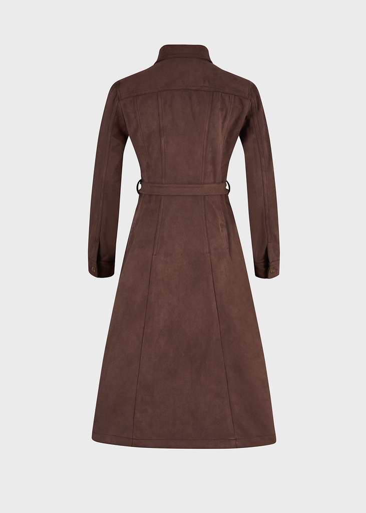 Đầm Da Lộn Nữ - Dáng Suông Trẻ Trung