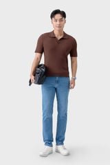 Áo Len Nam Cộc Tay Polo Knit - Slim-fit Trẻ Trung Lịch Lãm