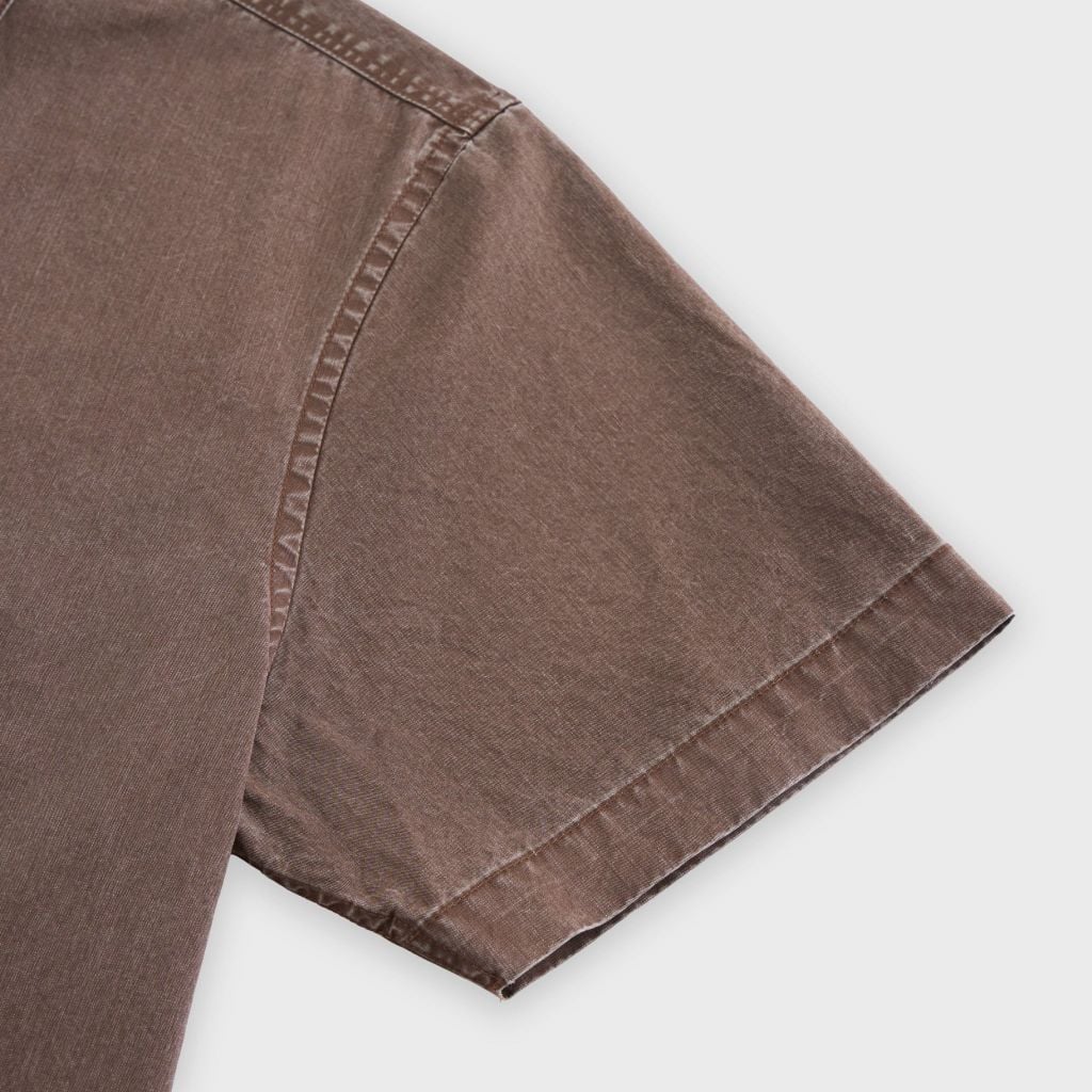 Áo Sơ Mi Nam Cộc Tay Phom Suông - Chất Liệu Thô Thoáng Mát, Trẻ Trung