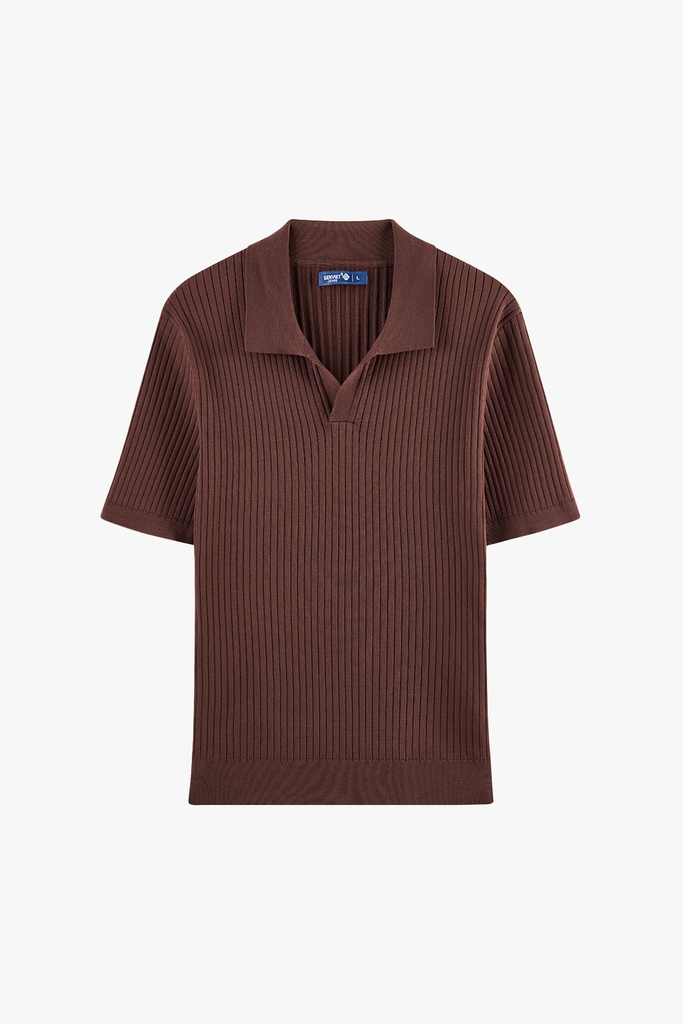 Áo Len Nam Cộc Tay Polo Knit - Slim-fit Trẻ Trung Lịch Lãm