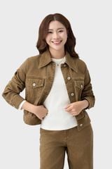 Áo Khoác Jean Nữ Premium – Snow Wash Độc Bản