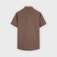 Áo Sơ Mi Nam Cộc Tay Phom Suông - Chất Liệu Thô Thoáng Mát, Trẻ Trung