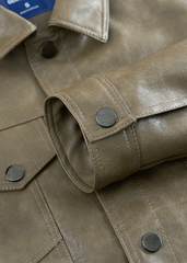 Áo Da Nam Cap Cấp - Khoác Da 2 Lớp