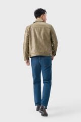 Áo Da Nam Cao Cấp - Khoác Da PU Mềm Dáng Trucker