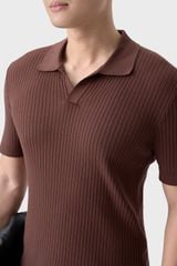 Áo Len Nam Cộc Tay Polo Knit - Slim-fit Trẻ Trung Lịch Lãm