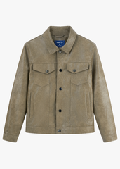 Áo Da Nam Cap Cấp - Khoác Da 2 Lớp