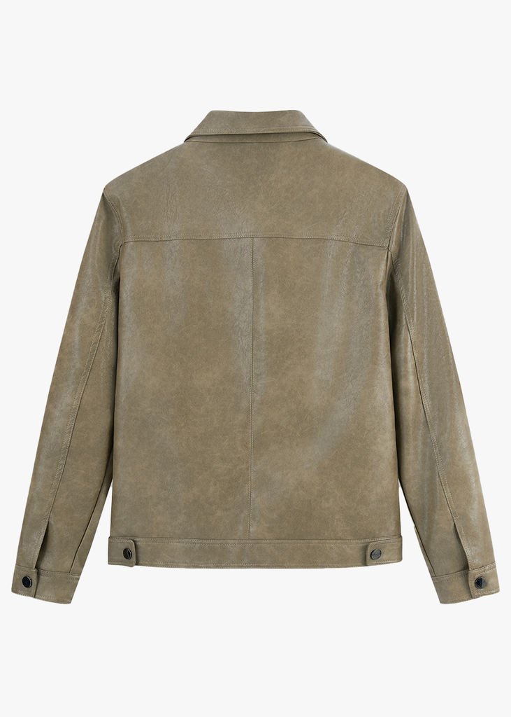 Áo Da Nam Cap Cấp - Khoác Da 2 Lớp