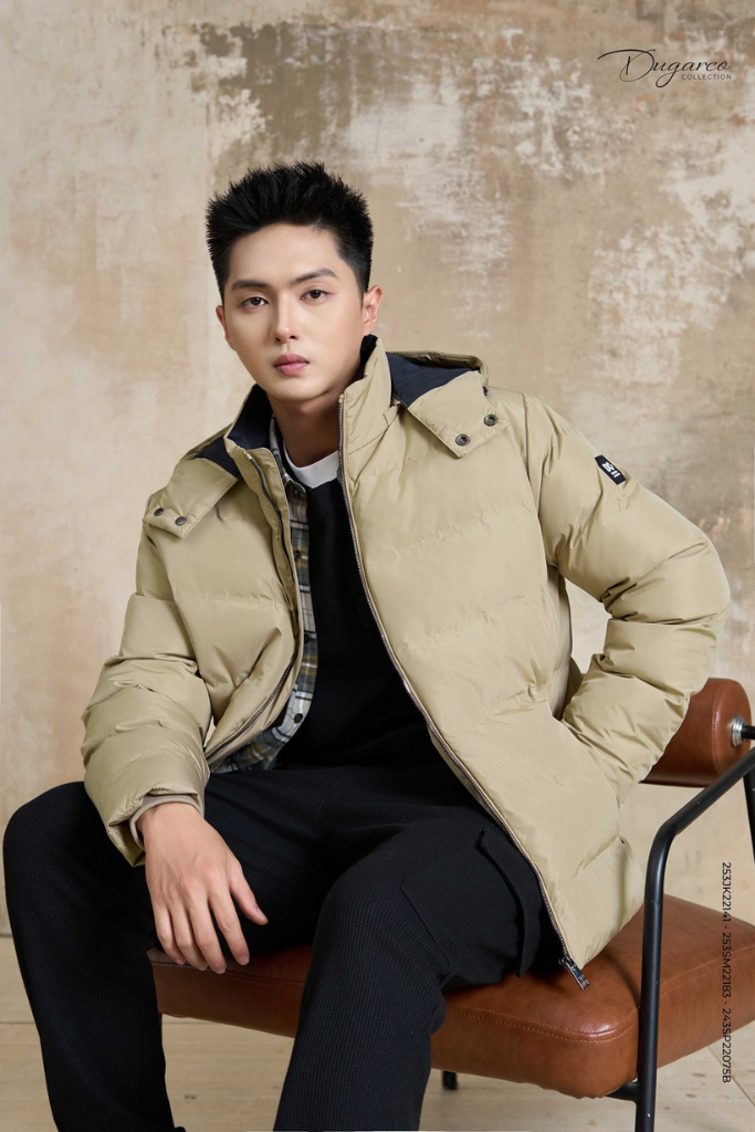 Áo Phao 3 Lớp Chần Bông Có Mũ Tháo Rời - Tay Bo Chun, Ấm Áp