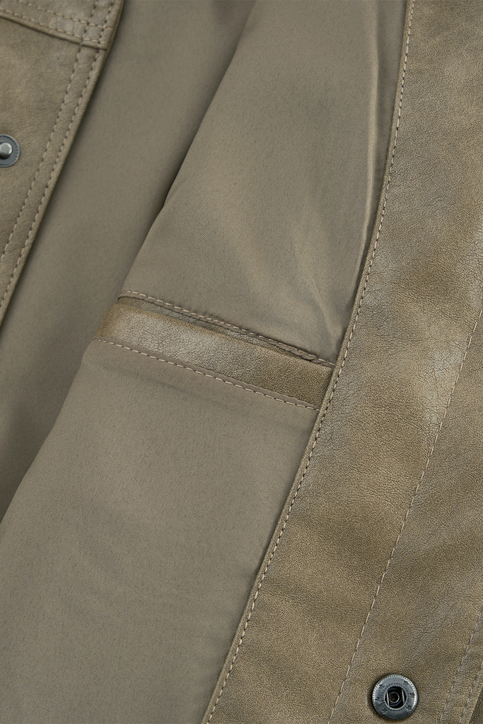 Áo Da Nam Cao Cấp - Khoác Da 2 Lớp