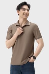 Áo Polo Nam Cộc Tay Suông Vừa - Họa Tiết Tổ Ong Thoáng Khí