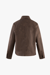 Áo Da Nam Cao Cấp - Khoác Da PU Mềm Dáng Trucker