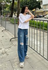 Quần Jeans Nữ Ống Suông
