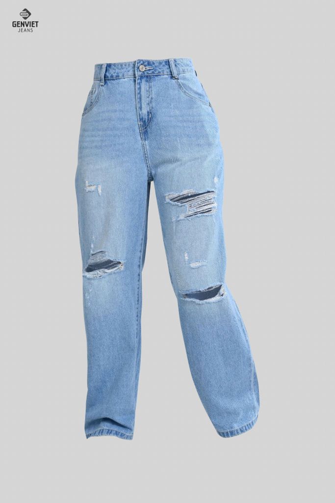 Quần Jeans Nữ Ống Suông