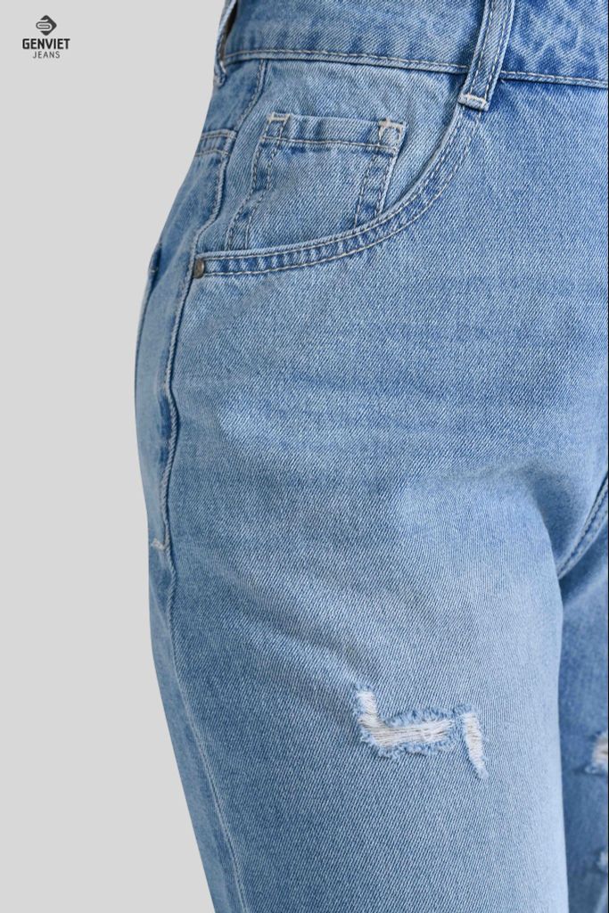 Quần Jeans Nữ Ống Suông