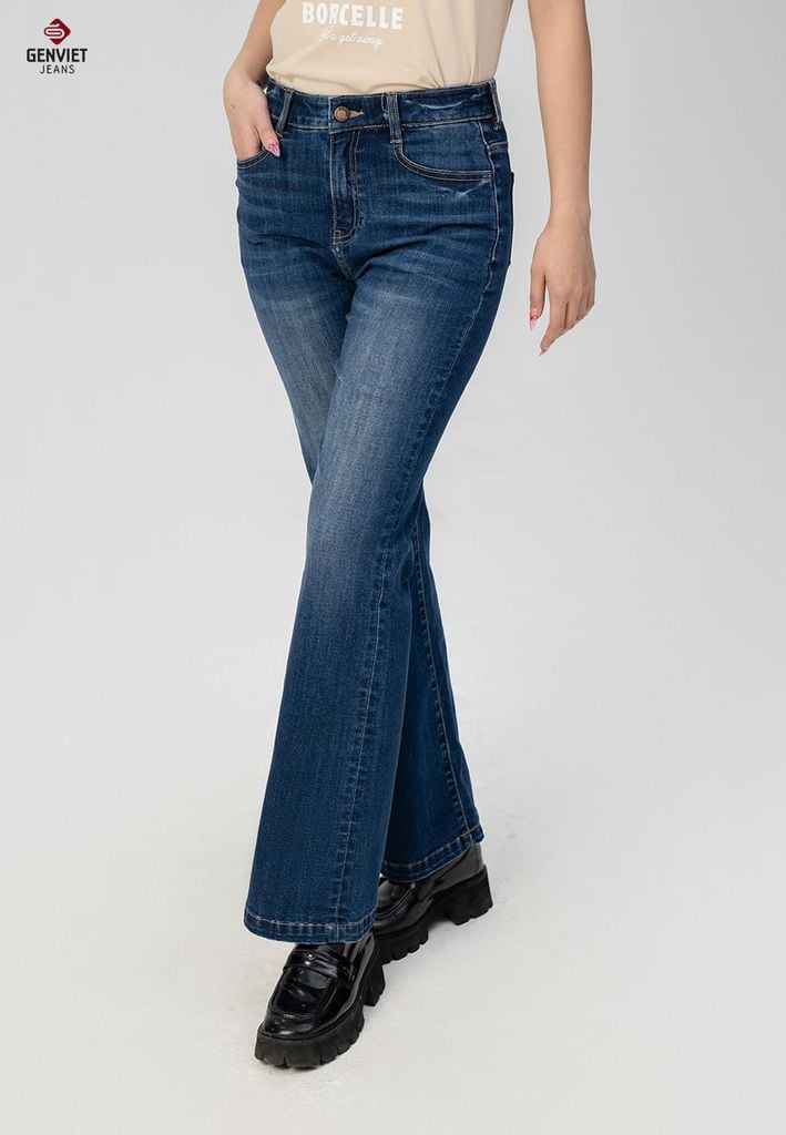 Quần Jeans Nữ Ống Vảy