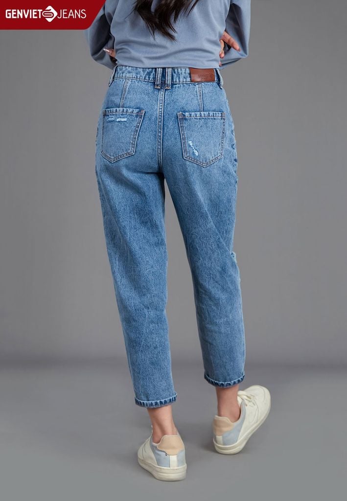 Quần Jeans Nữ Dáng Baggy