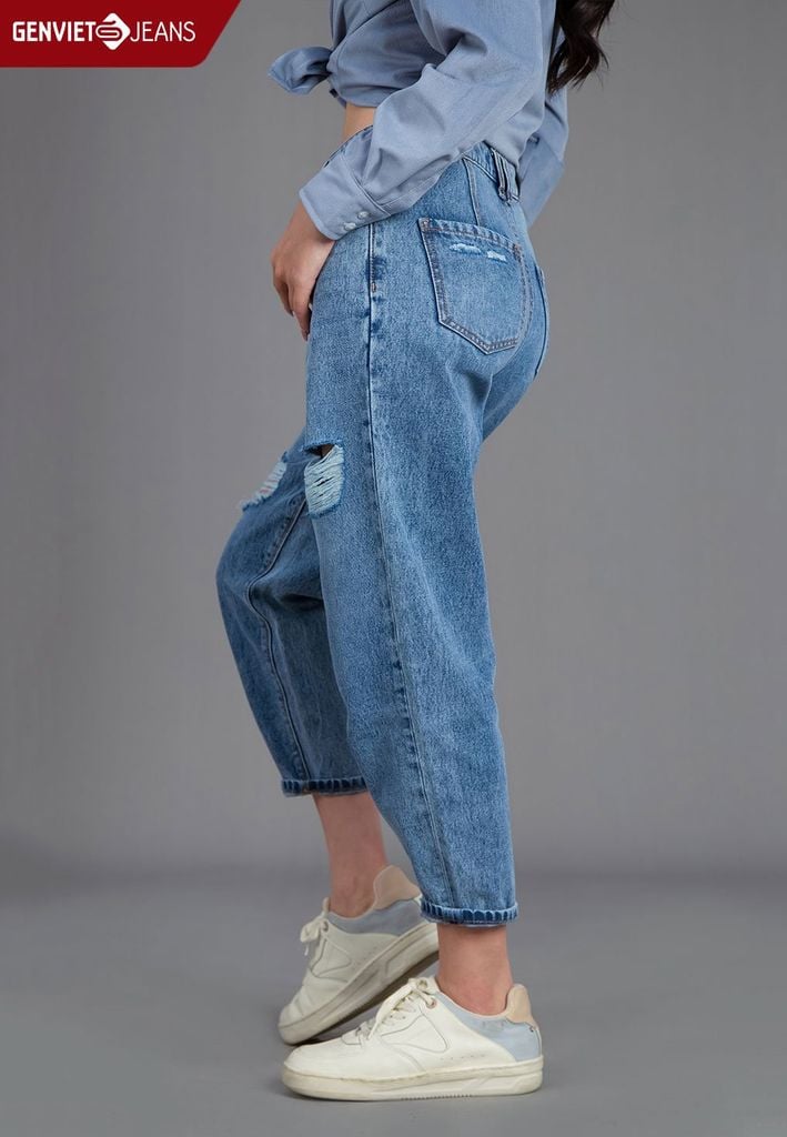 Quần Jeans Nữ Dáng Baggy
