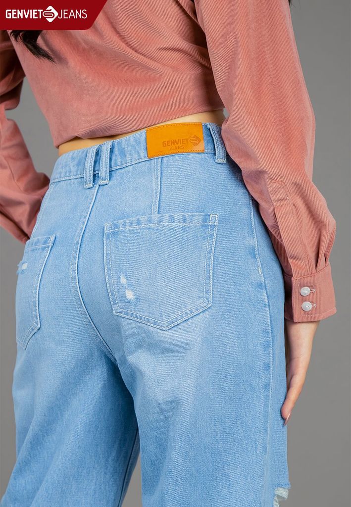 Quần Jeans Nữ Dáng Baggy