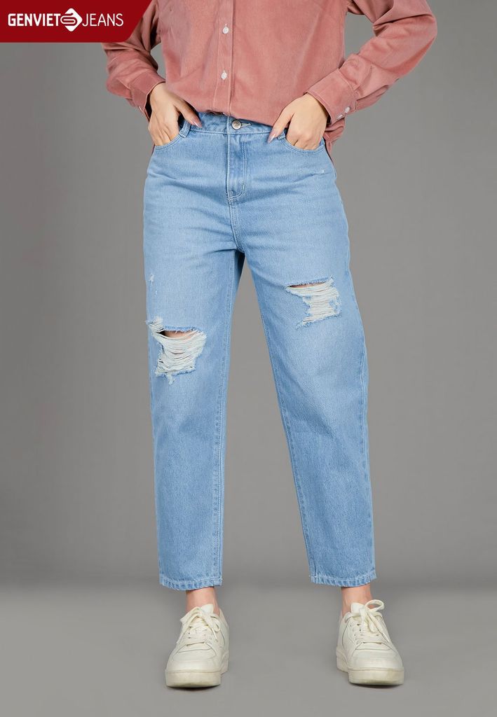 Quần Jeans Nữ Dáng Baggy