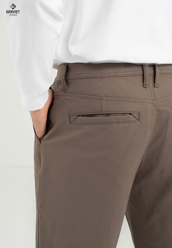 Quần Kaki Nam Ống Col Đứng
