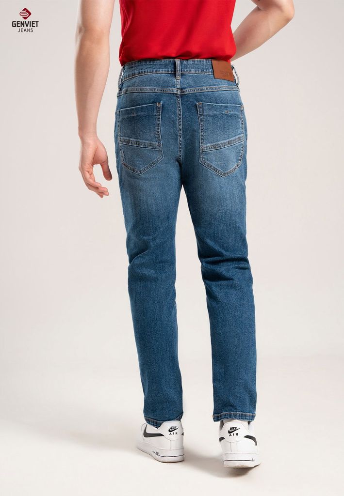 Quần Jeans Nam Ống Col Đứng