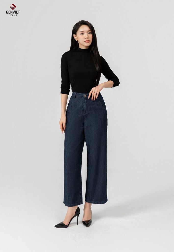 Quần Jeans Nữ Ống Suông