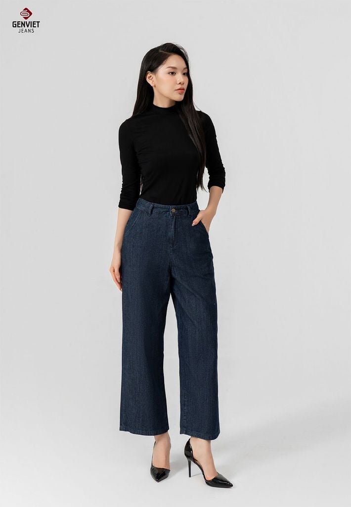 Quần Jeans Nữ Ống Suông