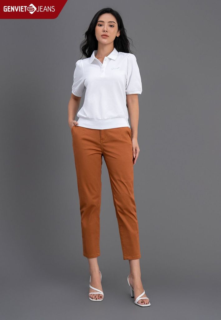 Quần Kaki Nữ Dáng Chinos