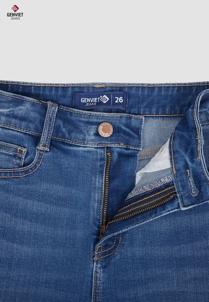 Quần Jeans Nữ Ống Vảy
