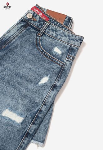 Quần Sooc Jeans Nữ Dáng A