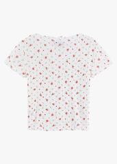 Áo Thun Nữ Cộc Tay Croptop - Thun Gân Co Giãn, Nhẹ Nhàng Vintage