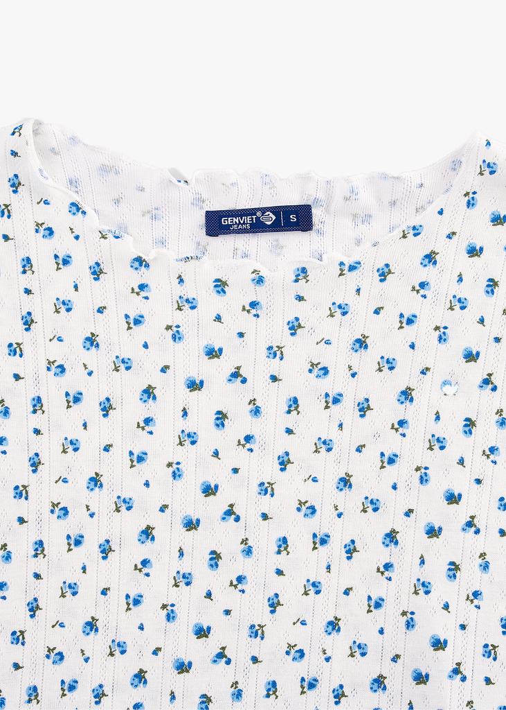 Áo Thun Nữ Cộc Tay Croptop - Thun Gân Co Giãn, Nhẹ Nhàng Vintage