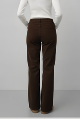 Quần Nhung Nữ Ống Suông - ​Cạp Chun Sau Thoải Mái