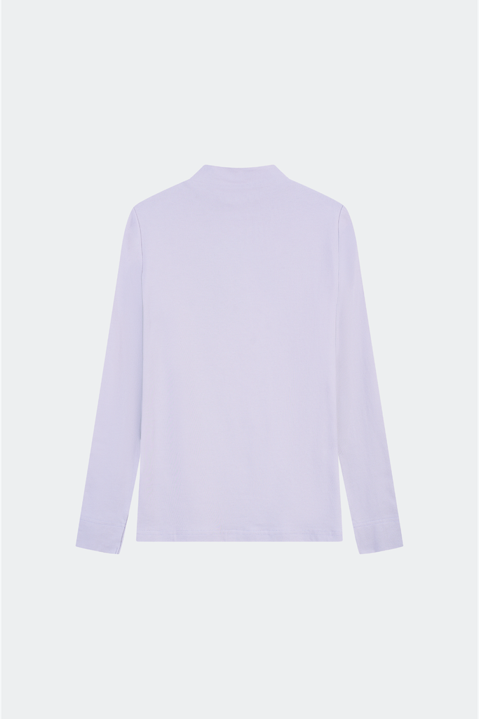 Áo Thun Cổ Lọ Nữ Dài Tay Slim-Fit Thun Dệt Đôi Cao Cấp - Co Giãn 4 Chiều Giữ Ấm Êm Ái