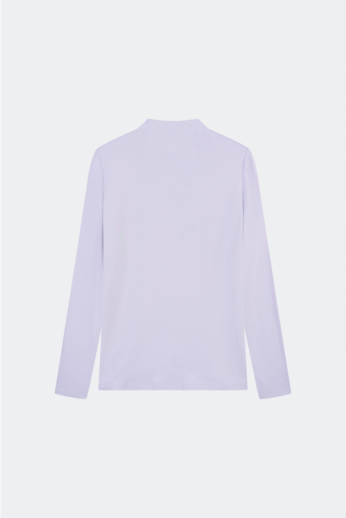 Áo Thun Cổ Lọ Nữ Dài Tay Slim-Fit Thun Dệt Đôi Cao Cấp - Co Giãn 4 Chiều Giữ Ấm Êm Ái