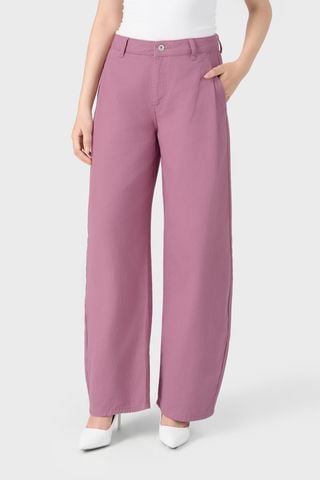 Quần Kaki Nữ Ống Rộng Suông Vừa - Dáng Baggy Trẻ Trung, Năng Động