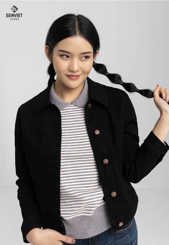 Áo Khoác Jeans Nữ 1 Lớp
