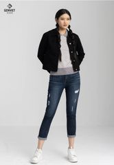 Áo Khoác Jeans Nữ 1 Lớp