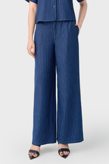 Quần Suông Kẻ Sọc Nữ – Cotton Tự Nhiên, Dáng Rộng Dễ Mặc