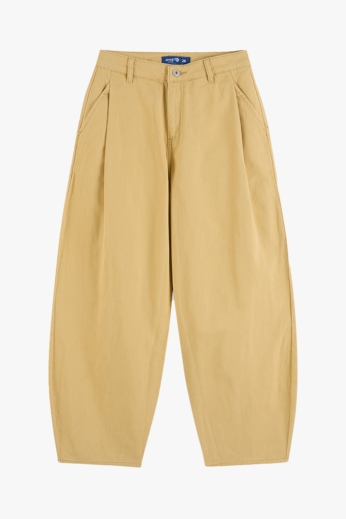 Quần Kaki Nữ Ống Rộng Suông Vừa - Dáng Baggy Trẻ Trung, Năng Động