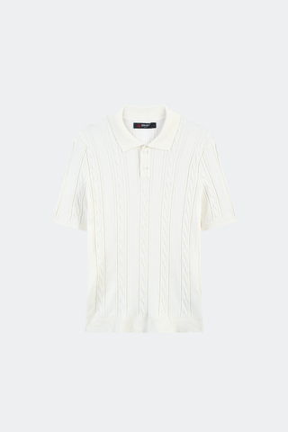 Áo Polo Dệt Kim Nam Suông Vừa Len Sợi Dệt Knit Cao Cấp - Thiết Kế Vặn Thừng Tinh Xảo Lịch Lãm