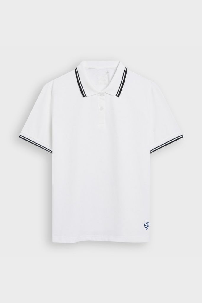 Áo Polo Cộc Tay Nữ Suông Vừa